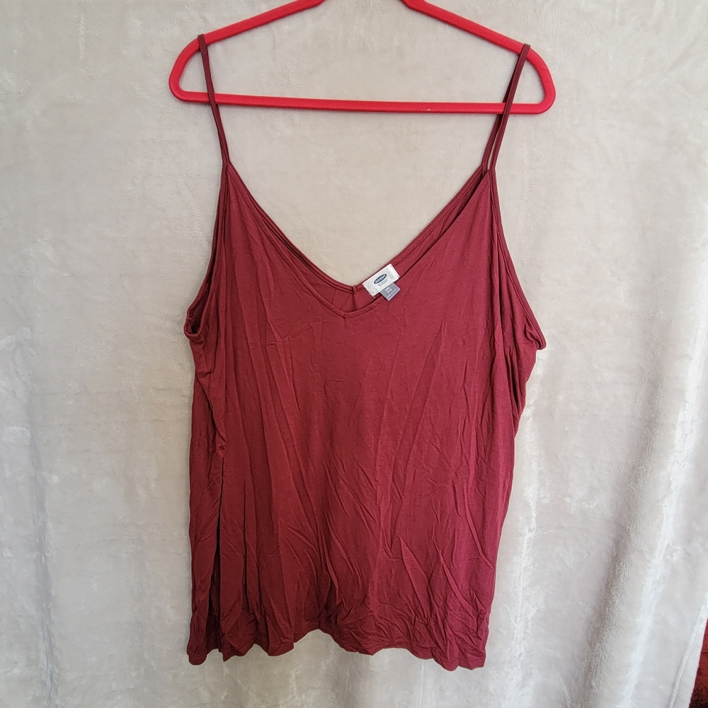 Old Navy Stretchy Red Tank Top
